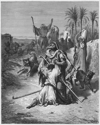 Der verlorene Sohn in den Armen seines Vaters